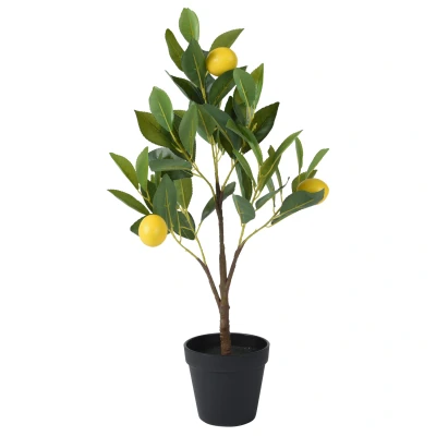 Afbeelding van Decoris Citroen boom in pot polyester dia.24x60cm