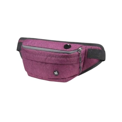 Afbeelding van WATERFLY Heuptas voor dames en heren, groot, heuptas, sportriem, mobiele telefoon, waterdicht, outdoor, hond, hip taille, nylon, werk, festival, fanny pack, hondentraining, Dam Heer, lila