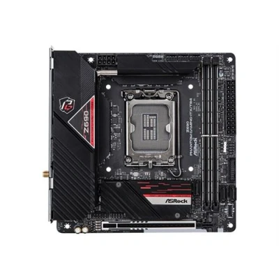 Image de ASRock Z690 Phantom Gaming ITX/TB4 carte mère mini ITX Socket LGA1700 Chipset USB 3.2 Gen 1 2 C 2x2 USB4 Bluetooth 2.5 Gigabit LAN Wi Fi graphique embarquée (unité centrale requise) audio HD (8 canaux