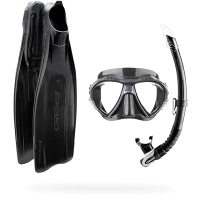 Afbeelding van Cressi Pro Star duikset, uniseks, volwassenen, zwart, 43/44 (8,5/9,5)