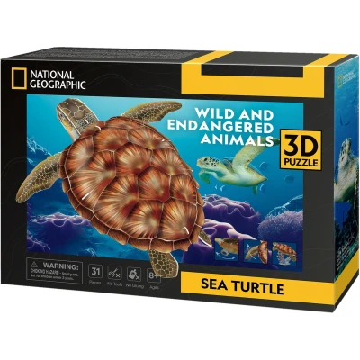 Afbeelding van Cubic Fun 3D Puzzel NG Zee Schildpad 1 stuk