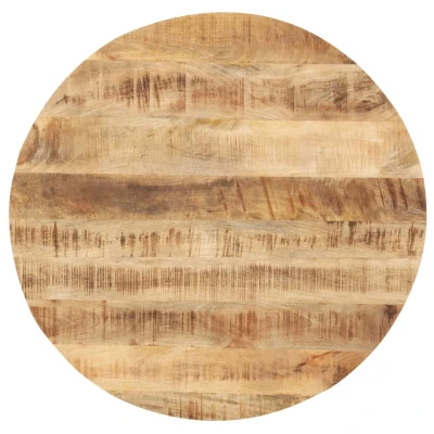 Afbeelding van Tafelblad rond 25 27 mm 80 cm massief mangohout