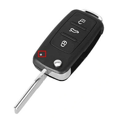 Afbeelding van PHONILLICO Sleutelbehuizing voor VW Polo 5 Golf Passat Jetta Beetle Scirocco EOS Touran Caddy Sharan T5 Tiguan Skoda Citigo Fabia Seat Ibiza Leon Altea 3 toetsen afstandsbediening