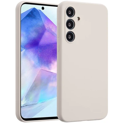 Afbeelding van Accezz Hoesje Geschikt voor Samsung Galaxy A55 Liquid Silicone Backcover Stone