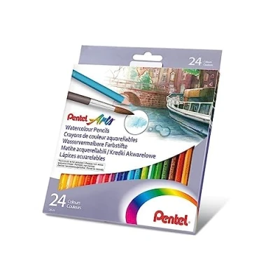 Image de Pentel CB9 étui de 24 crayons couleur aquarellables