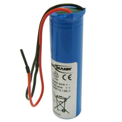 Afbeelding van Accupack Li ion 3.7V 2600mAh 1S1P met 10cm kabel, 1INR19/66 1, 2347 3008 06