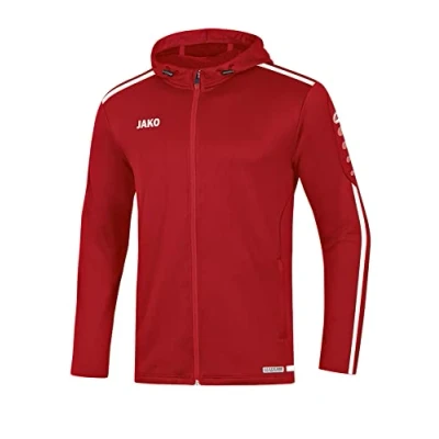 Afbeelding van Jas met kap Striker 2.0 Chilirood/wit / 42