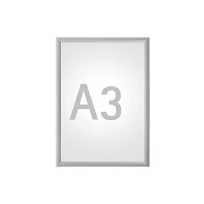 Afbeelding van MAUL clicklijst standaard, lijst 25mm A3, zilverkleurig posterframe