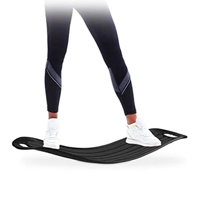 Afbeelding van Relaxdays balanstrainer lichaamstraining balance board twisttrainer balans bord zwart