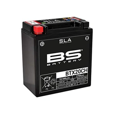 Afbeelding van BS battery 300766 btx20ch AGM SLA Motorfiets Batterij Zwart