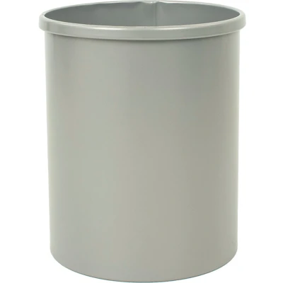 Afbeelding van V part Ronde papierbak 15 liter Steel aluminium