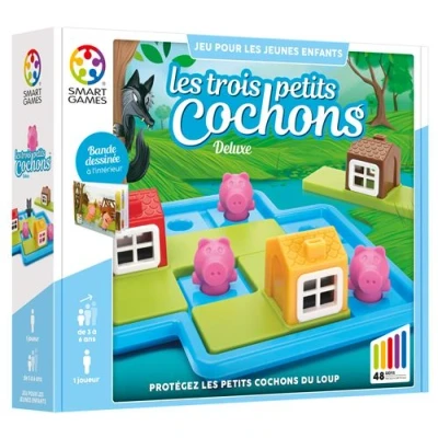 Afbeelding van Puzzelspel SmartGames De drie biggetjes deluxe
