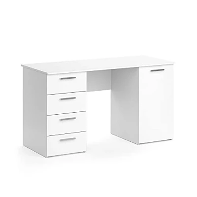 Afbeelding van Vicco Bureau Nico, Wit, 137 x 60 cm