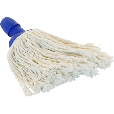 Afbeelding van Spaanse Mop 250gr. Blauw Ovale dop Vloermoppen