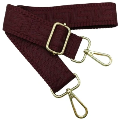 Afbeelding van Bandoulière réglable colorée pour femmes, rouge, vin foncé, 80 130 cm, sangle de sac avec mousqueton doré, durable à bandoulière, guitare, sacs modernes, accessoires, 3,8 1325