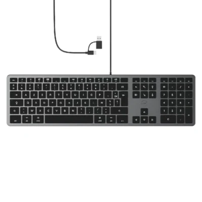 Afbeelding van Mobility LAB ML311487 Toetsenbord USB AZERTY, Frans Grijs