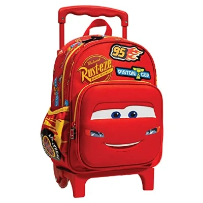 Afbeelding van Cars XRS roltas 30 cm kleuterschool, rood, Rood