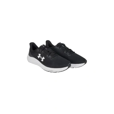 Afbeelding van Under Armour Charged Pursuit 4 Hardloopschoenen voor op de weg, Heren, Maat: 42.5, Black/white Textiel/ synthetisch