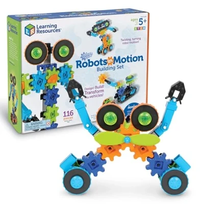 Afbeelding van Learning Resources Gears, STEM, tandwielspeelgoed, robottandwielen, vanaf 5 jaar