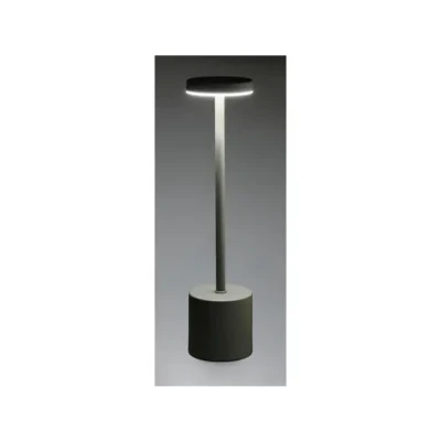 Afbeelding van Home &amp; Styling Tafellamp LED Ø8xH34cm Excl. batterijen Taupe