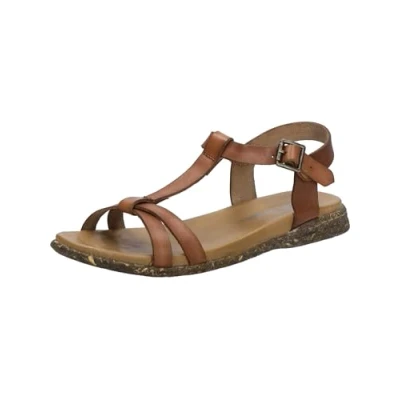 Afbeelding van Josef Seibel Sandalen, Dames, Maat: 39, Cognac Leer