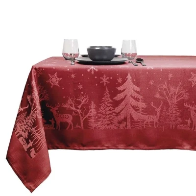 Afbeelding van Unique Living Tafelkleed Rody 150x300cm Red
