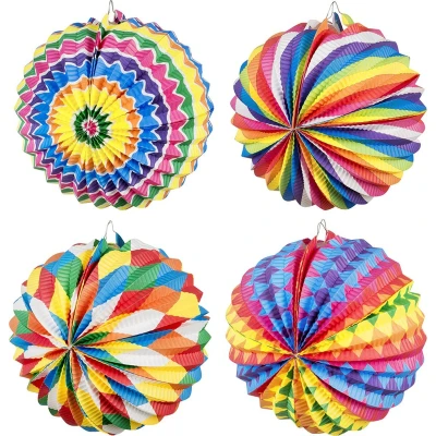 Afbeelding van 12 ballonlampion fantasy fun 22cm 4 PER STUK !