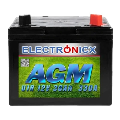Afbeelding van accu voor zitmaaier, 30 Ah, AGM, ideaal tractor, grasmaaier, inclusief accu, geschikt 12 V, zitmaaier U1R9.