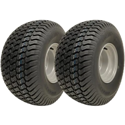 Afbeelding van Parnells Set van 2 complete wielen voor grasmaaier, Tubeless Wanda banden 20 x 10,00 8 4 laags P332 + bouten PCD 100 mm velgen, 540 kg elk bij 22 PSI, diameter 500 mm, breedte 236
