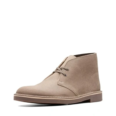 Afbeelding van Clarks Chukka Bushacre 2 enkellaarzen voor heren, taupe verouderd suède