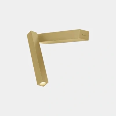 Afbeelding van LEDS C4 Hall Slanke LED leeslamp met goud