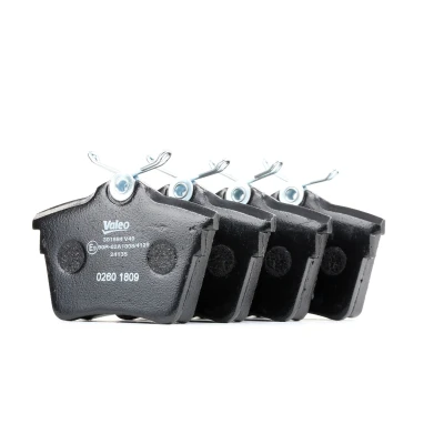 Afbeelding van VALEO 301664 Remblokkenset FIRST Achteras Excl. slijtage waarschuwingscontact Zonder anti kreukplaat PEUGEOT: 407 Coupe, 106 II Hatchback, 607 Saloon