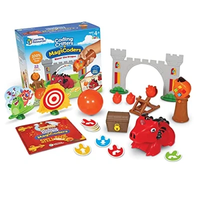 Afbeelding van Learning Resources Blazer, de Dragon MagiCoder om te programmeren, speelgoed voor kinderen, STEM spel, cadeau kinderen van 4, 5, 6, 7, 8 jaar, jongens en meisjes