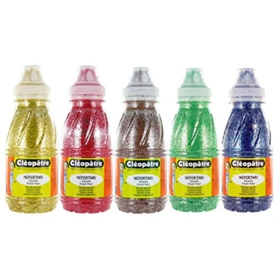 Afbeelding van CLEOPATRE 5 stuks multi glitterkleuren in 250 ml formaat