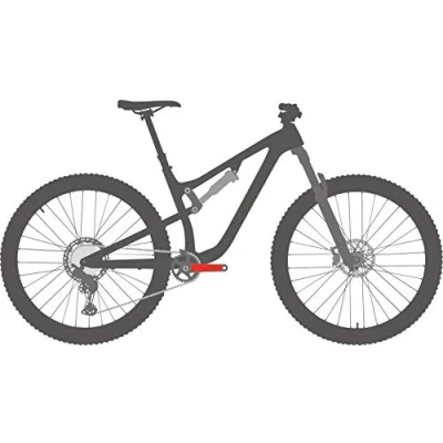 Afbeelding van Bikeshield frame bescherming Crank shield matte protectie sticker fiets folie crankstel 170 175