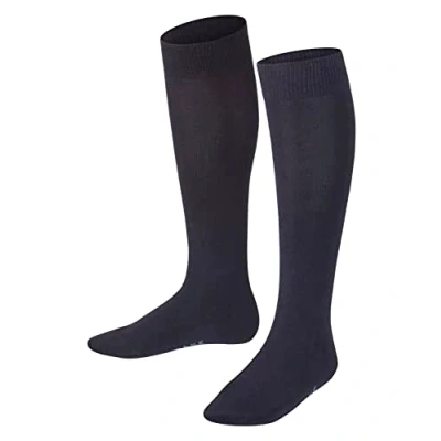 Image de FALKE Family K KH coton unies 1 paire, Chaussettes longues Mixte enfant, Bleu (Dark Marine 6170) nouveau écologique, 39 42