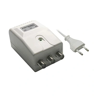 Afbeelding van Metronic 414041 voeding voor antenneversterkers met 2 tv uitgangen, wit