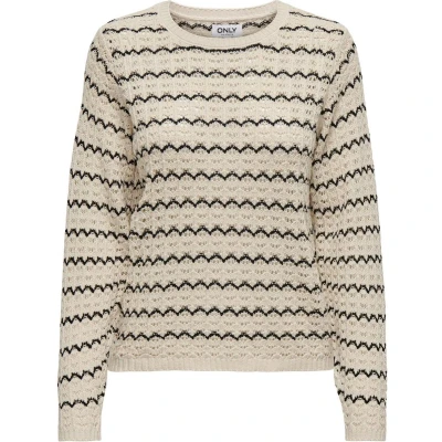 Afbeelding van ONLY ONLASA LS STRUCTURE O NECK NOOS KNT Dames Trui Maat L