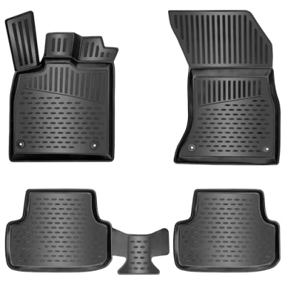 Afbeelding van Elmasline 3D design rubberen vloermattenset extra hoge rand van 5 cm