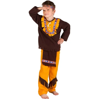 Afbeelding van Boland Kostuum Little chief (10 12 jr) Kinderen Indiaan Cowboy