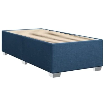 Afbeelding van vidaXL Bedframe stof blauw 80x200 cm