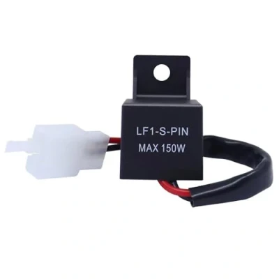 Afbeelding van Kardne Led knipperrelais, 12 V, 2 polig, universeel, onafhankelijk van de lading, knipperfrequentierelais, LF1 S PIN Max 150W (12V, polig)