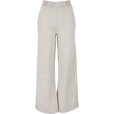 Afbeelding van Urban Classics Heavy Garment DYE SLIT Broek, Dames, Maat: 5XL, Warmgrey