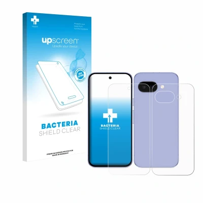 Afbeelding van upscreen Screenprotector voor Google Pixel 9a (Voor+Achter) Folie Beschermfolie transparant antibacterieel