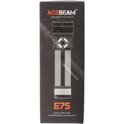 Afbeelding van AceBeam E75 Quad Core LED zaklamp groen, 5.000K, tot 3000 lumen helderheid, inclusief 21700 5000mAh Li Ion batterij