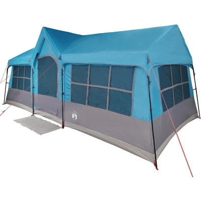 Afbeelding van vidaXL Camping Tent met Ramen Blauw 12 Personen Waterdicht