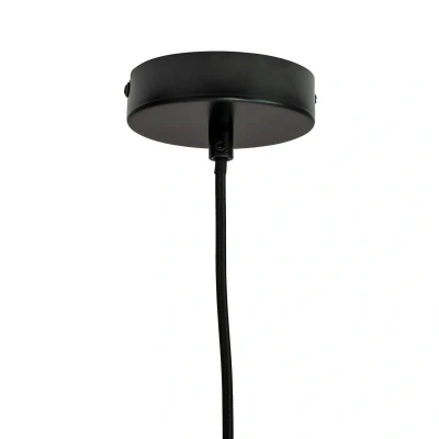 Afbeelding van Dyberg Larsen Miles hanglamp, zwart, Ø 20 cm, metaal