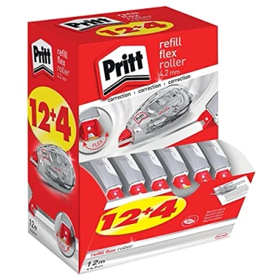 Afbeelding van Correctieroller Pritt 4.2mmx12m flex navulbaar doos à 12+4 gratis