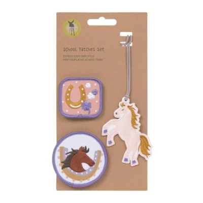 Image de LÄSSIG Ensemble de patchs et pendentifs patchs/école, Lucky,