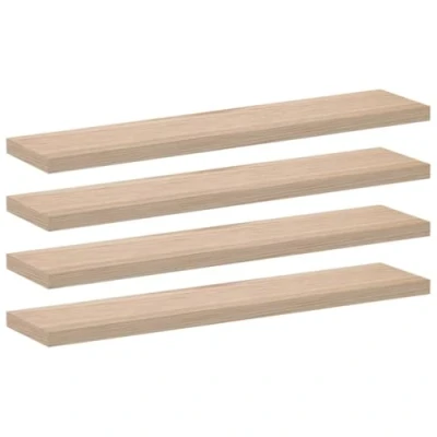 Afbeelding van vidaXL Wandschapppen 4 st 110x23,5x4 cm bewerkt hout